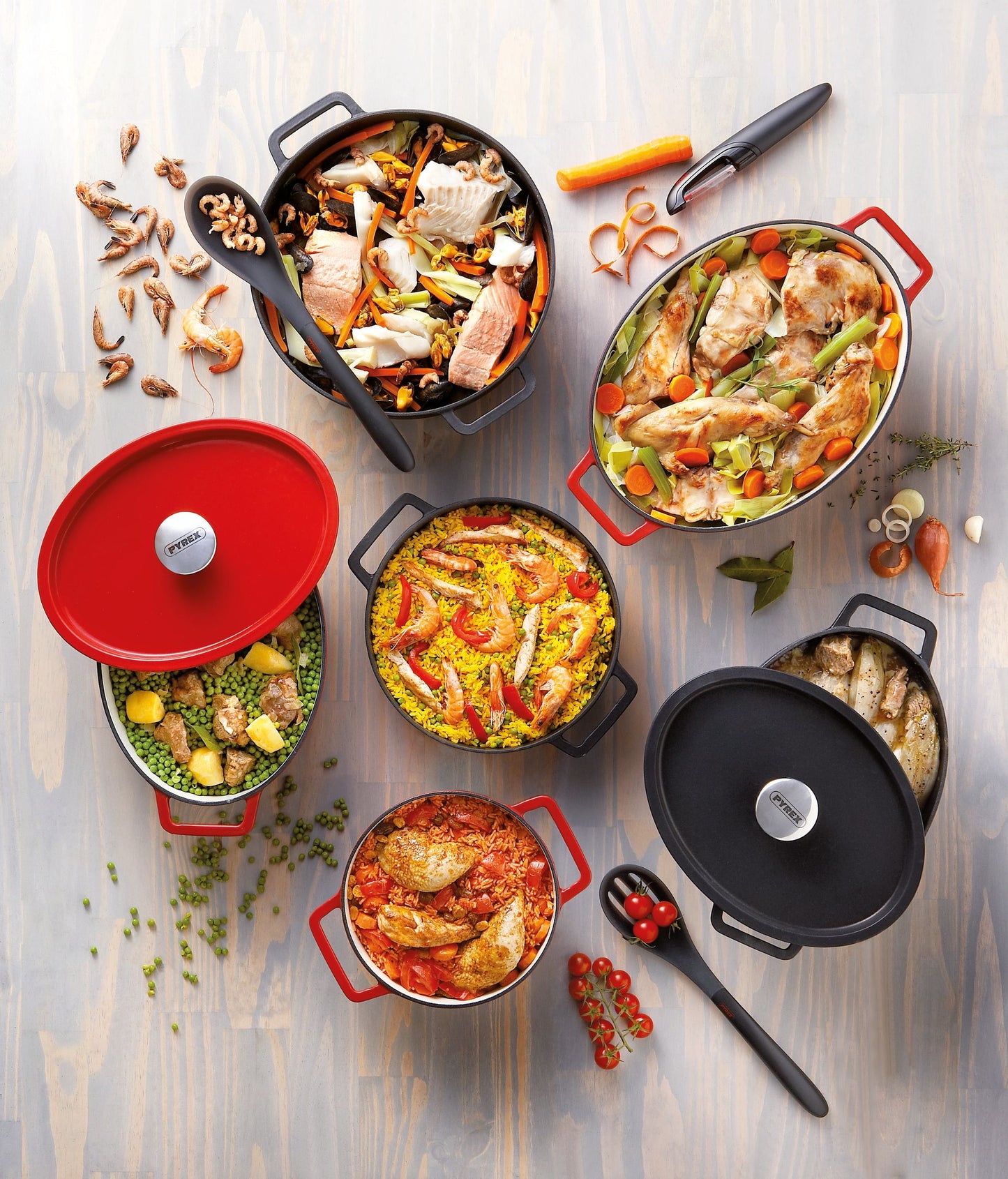 PYREX Slowcook Roasting Dish – De perfecte mix van traditie en moderne kooktalent in een ovale gietijzeren braadpan, ovenvast tot 280 °C