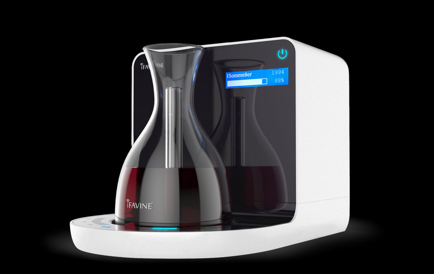 Ifavine iSommelier Pro Smart Decanter – Geavanceerd Wijn Decanteren in Stijlvol Wit