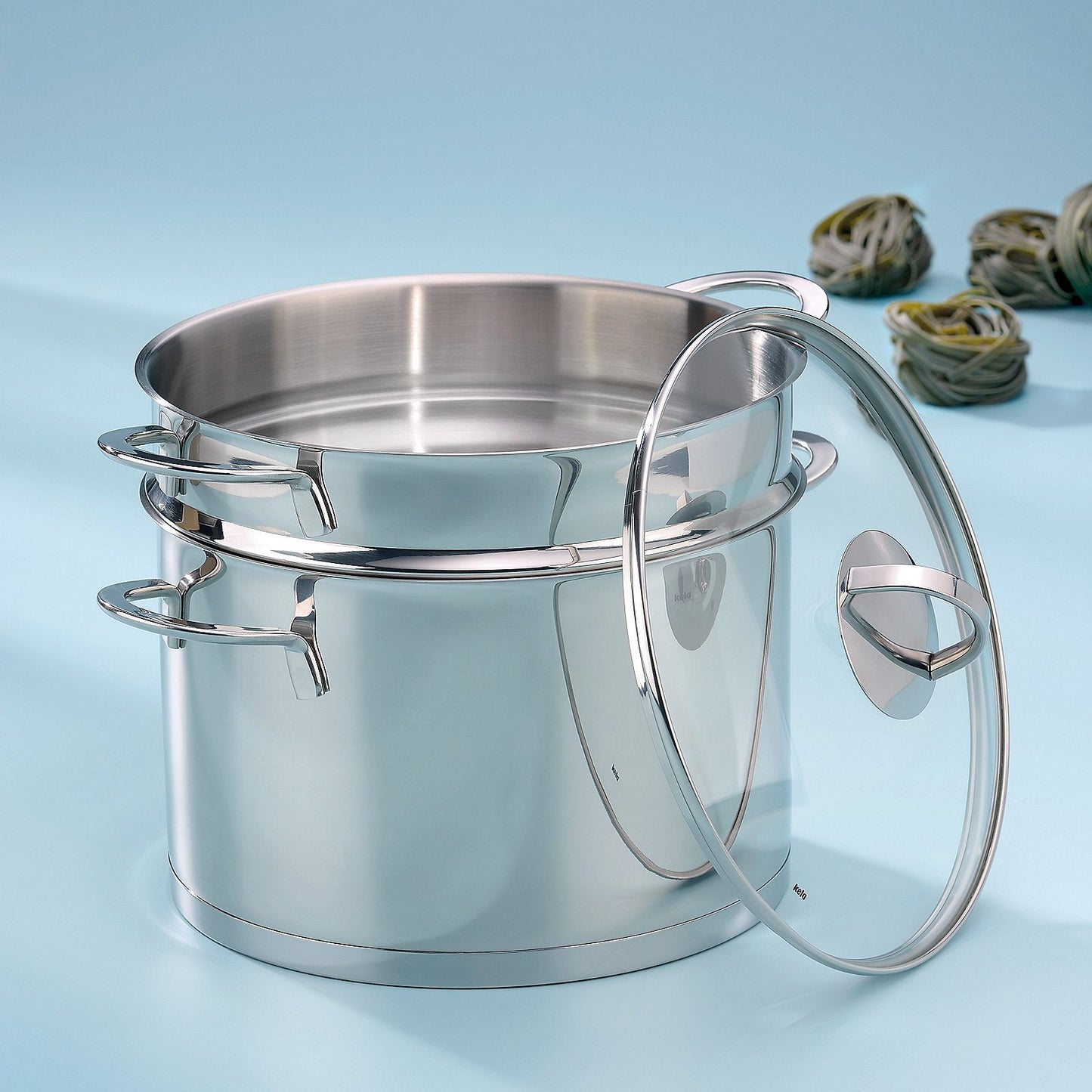 CAILIN Pastapan 6,5L – Roestvrijstalen pastapot met zeefinzet voor moeiteloos koken en afgieten
