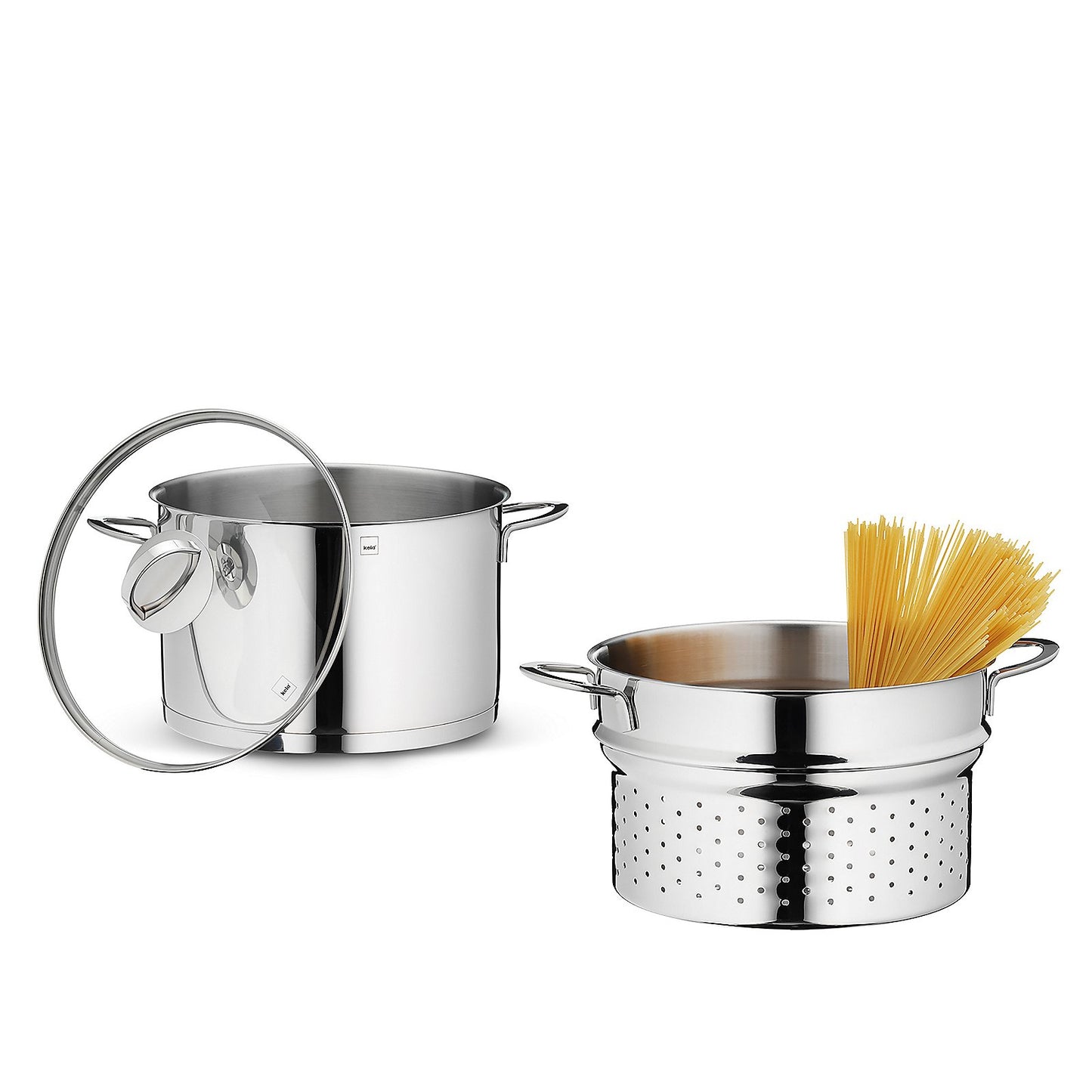 CAILIN Pastapan 6,5L – Roestvrijstalen pastapot met zeefinzet voor moeiteloos koken en afgieten