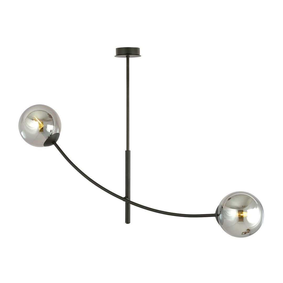 HUNTER 2 BLACK GRAFIT – Minimalistische plafondlamp voor een stijlvolle sfeer