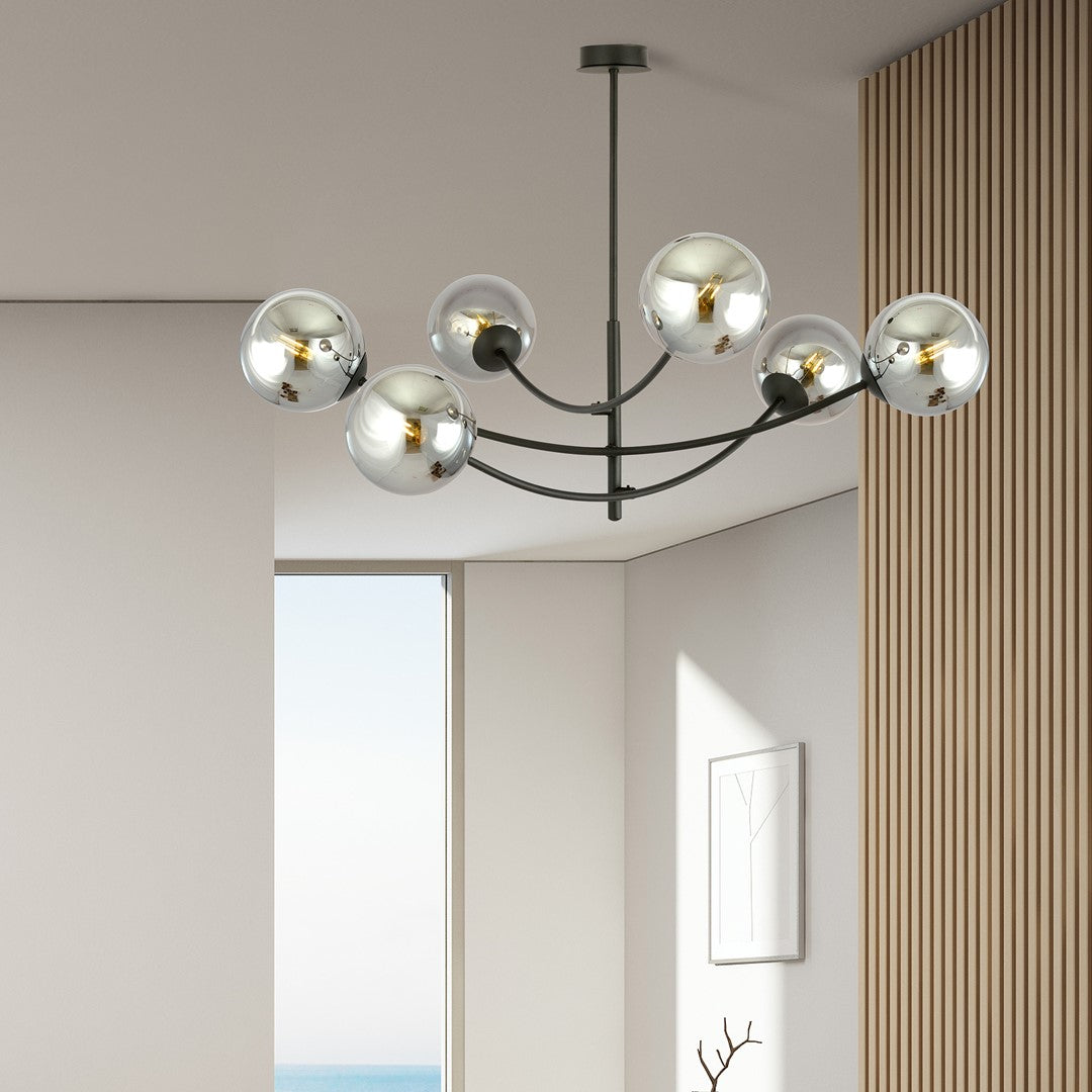 HUNTER 6 BLACK GRAFIT – Verlicht groots met moderne elegantie en karakter