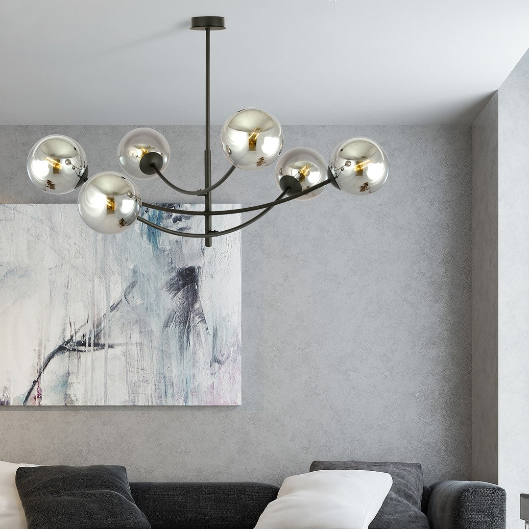 HUNTER 6 BLACK GRAFIT – Verlicht groots met moderne elegantie en karakter