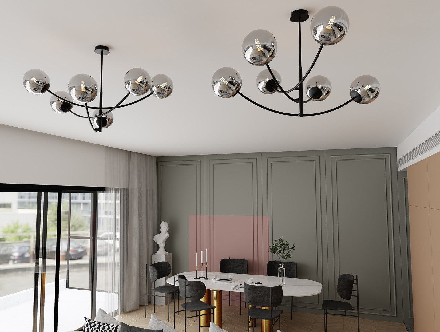 HUNTER 6 BLACK GRAFIT – Verlicht groots met moderne elegantie en karakter