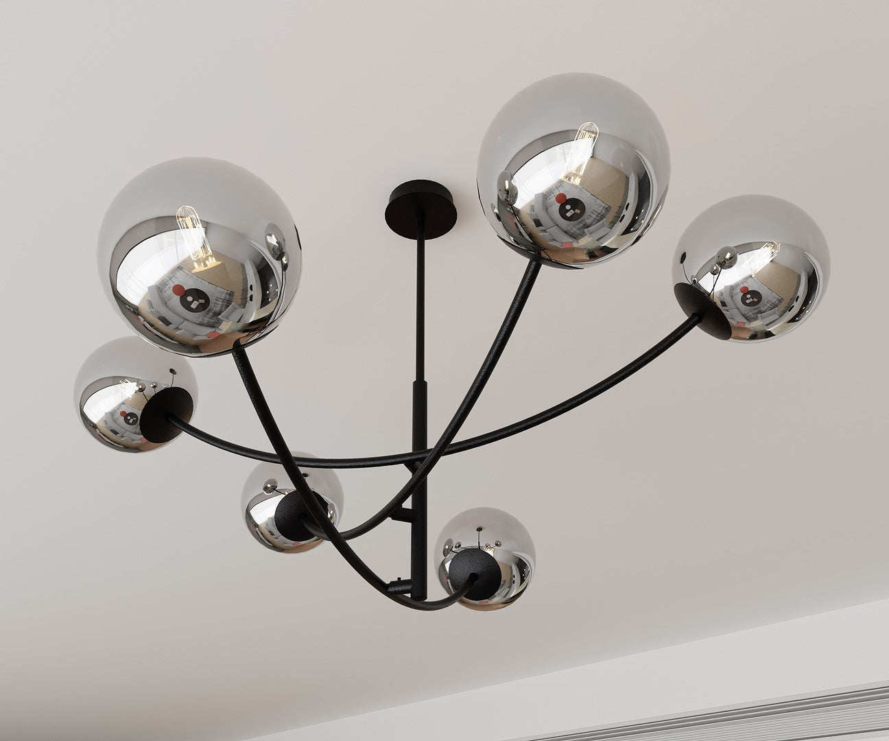 HUNTER 6 BLACK GRAFIT – Verlicht groots met moderne elegantie en karakter