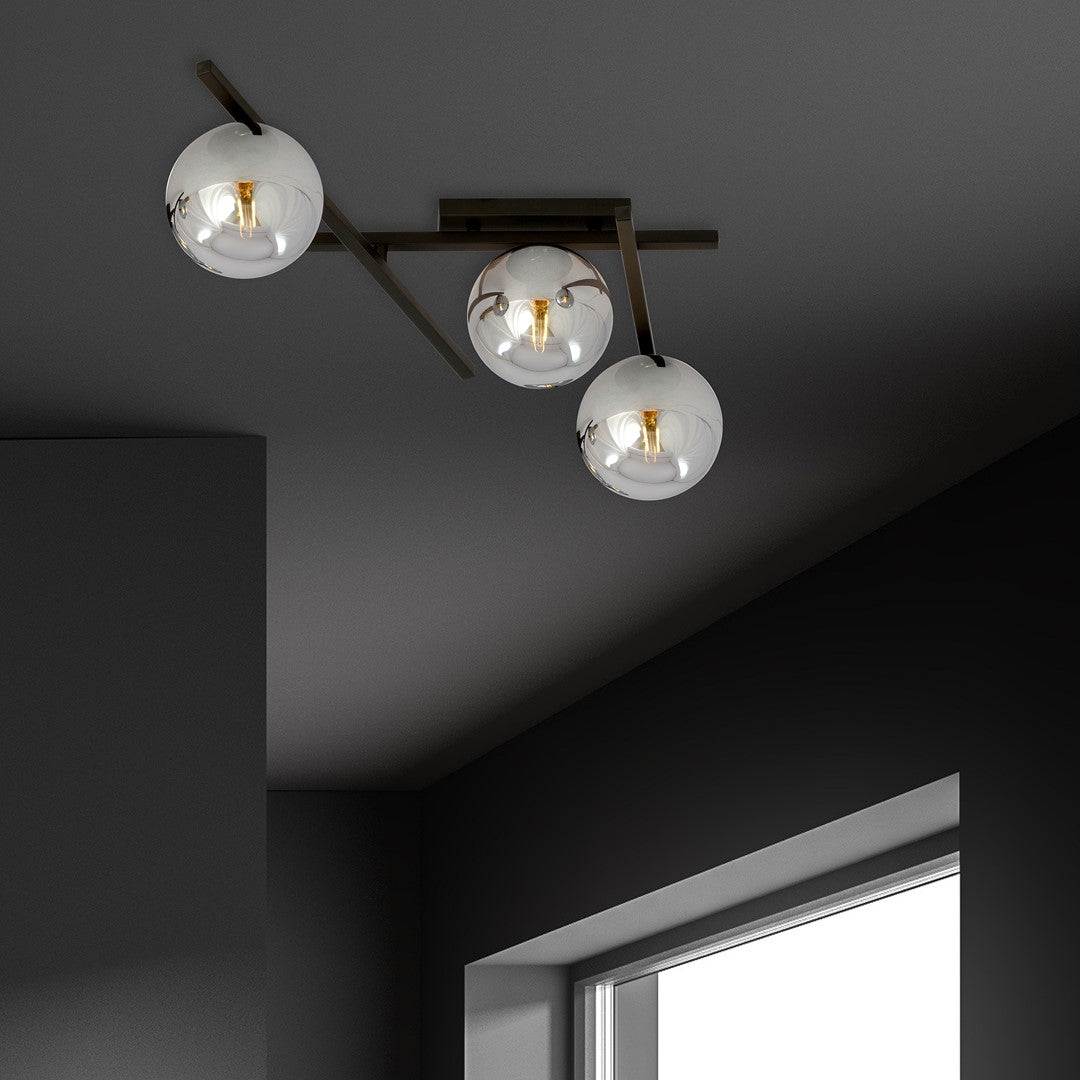 SMART 3 BLACK GRAFIT – Moderne plafondlamp met karakter voor elk interieur