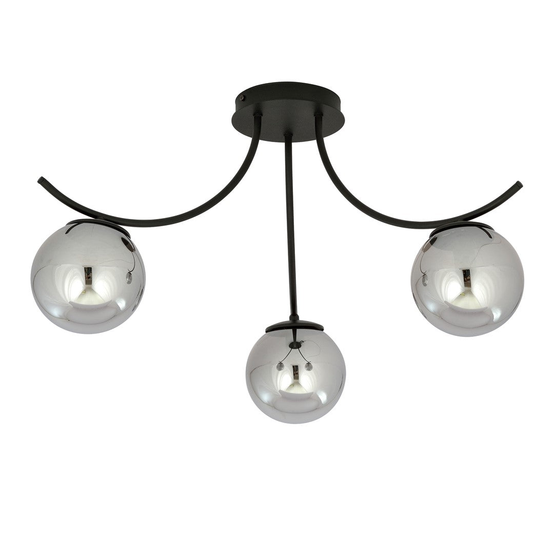 BOSTON 3 BLACK GRAFIT – Stijlvolle plafondlamp met een moderne en elegante uitstraling