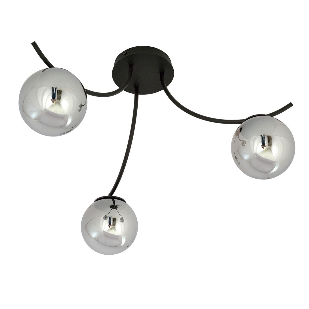 BOSTON 3 BLACK GRAFIT – Stijlvolle plafondlamp met een moderne en elegante uitstraling