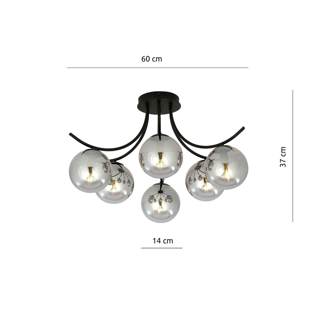 BOSTON 6 BLACK GRAFIT – Modern minimalisme met stijlvolle uitstraling