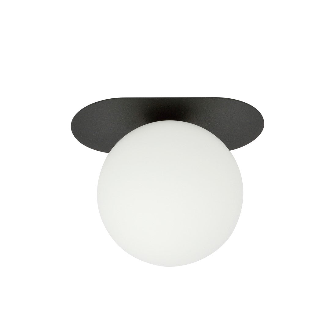 PLAZA 1 BLACK OPAL – Minimalistische plafondlamp met industriële flair