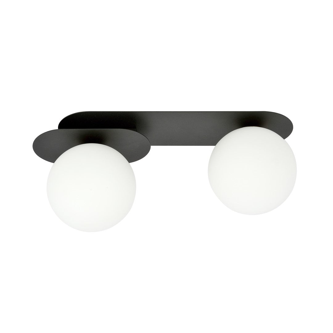 PLAZA 2 BLACK OPAL – Industriële plafondlamp met minimalistische uitstraling
