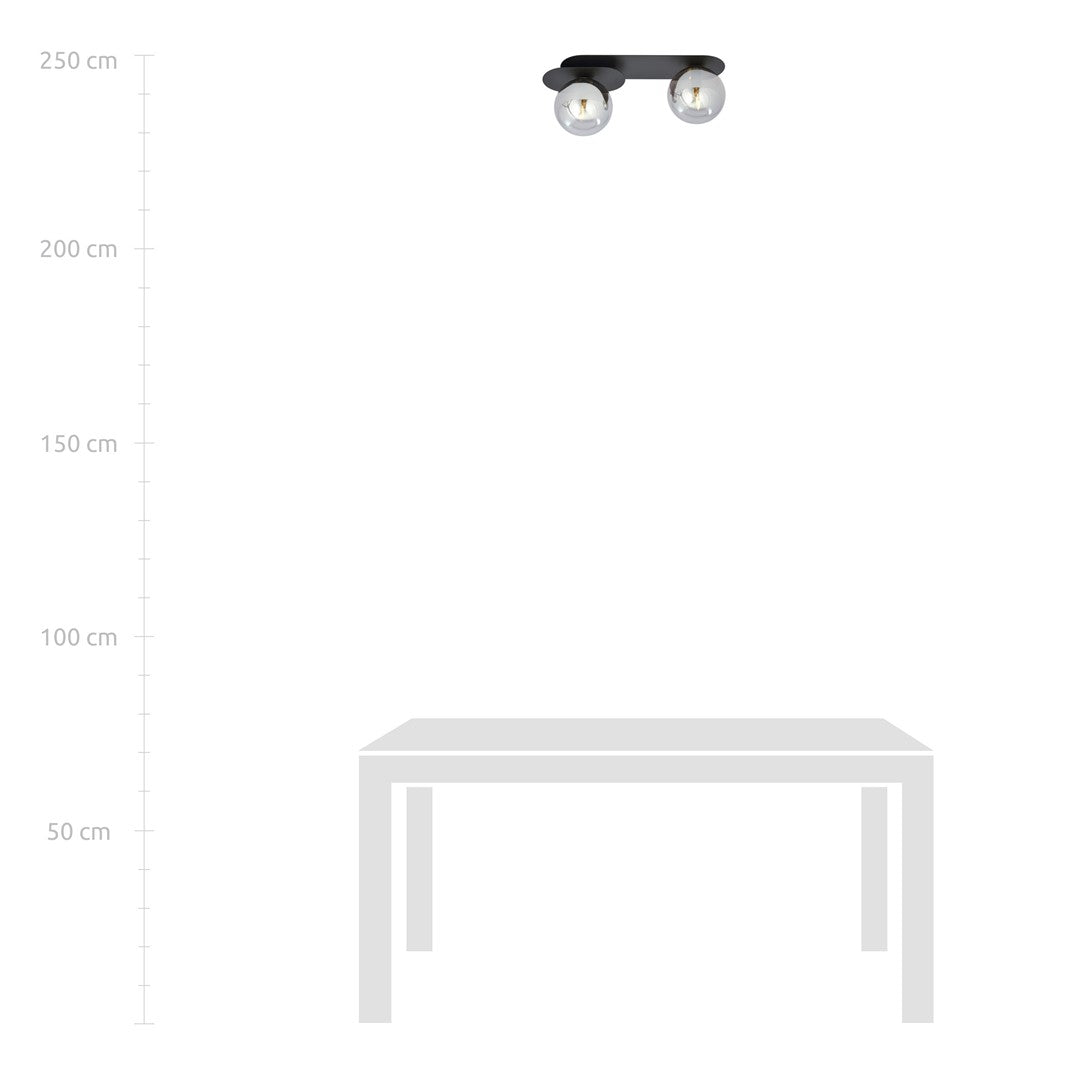 PLAZA 2 BLACK GRAFIT – Industrieel design met een minimalistische uitstraling