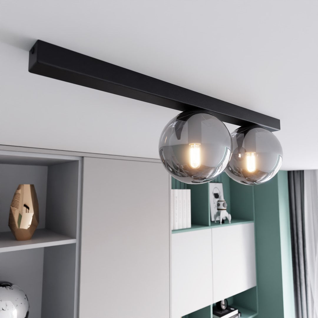 FIT 2 BLACK GRAFIT – Minimalistische plafondlamp met industriële flair