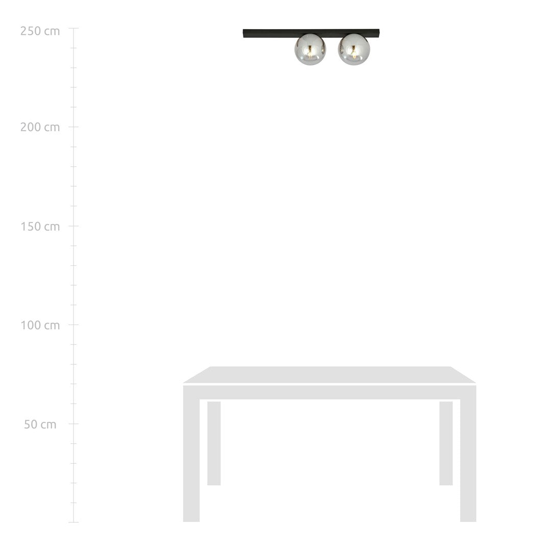FIT 2 BLACK GRAFIT – Minimalistische plafondlamp met industriële flair