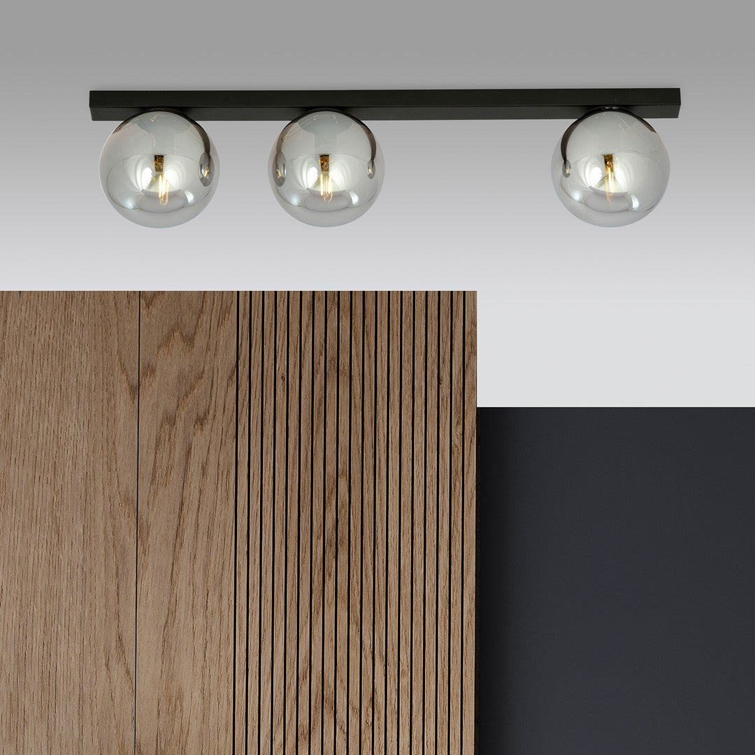 FIT 3 BLACK GRAFIT – Minimalistische plafondlamp met industriële flair