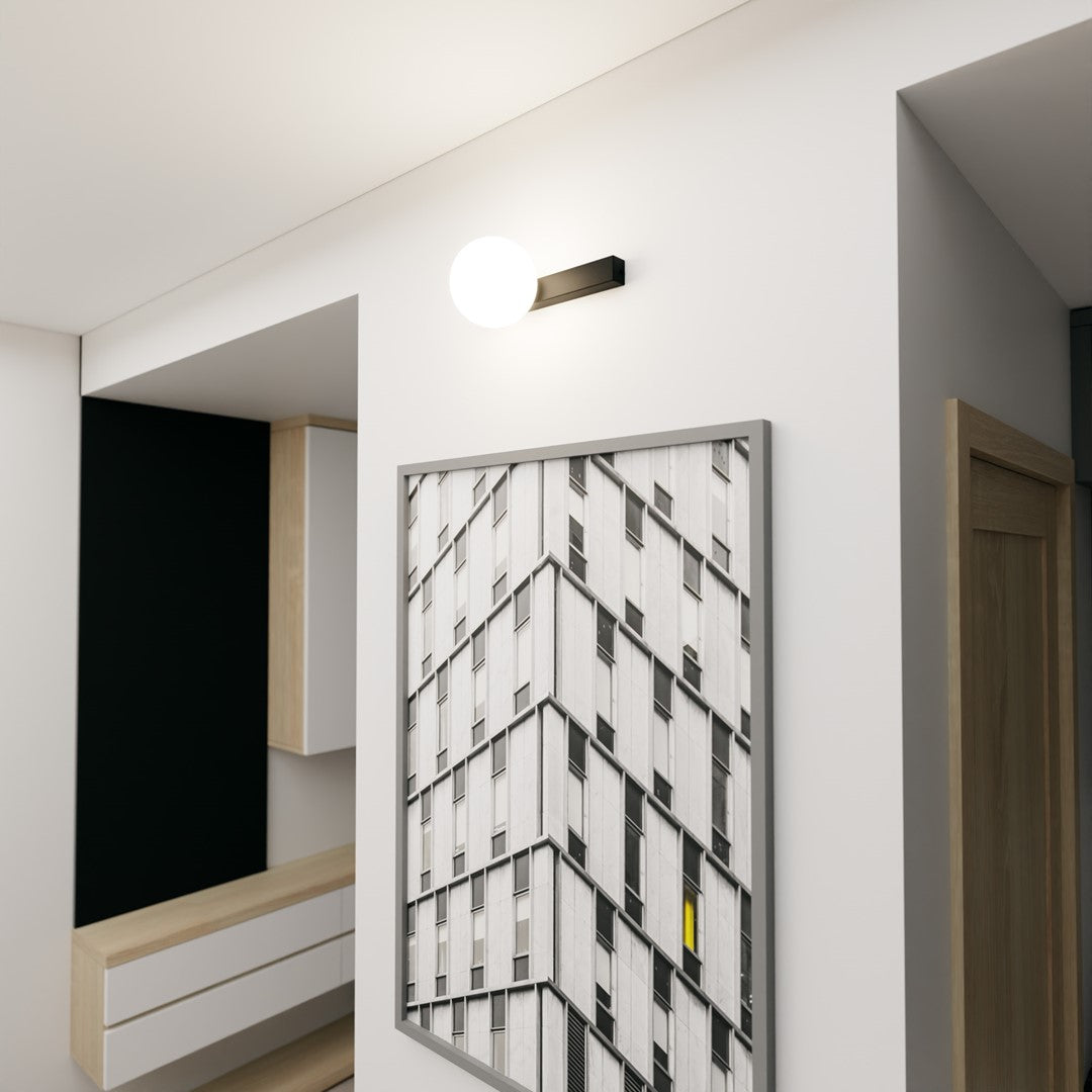 FIT 1 BLACK OPAL – Minimalistische plafondlamp met industriële finesse