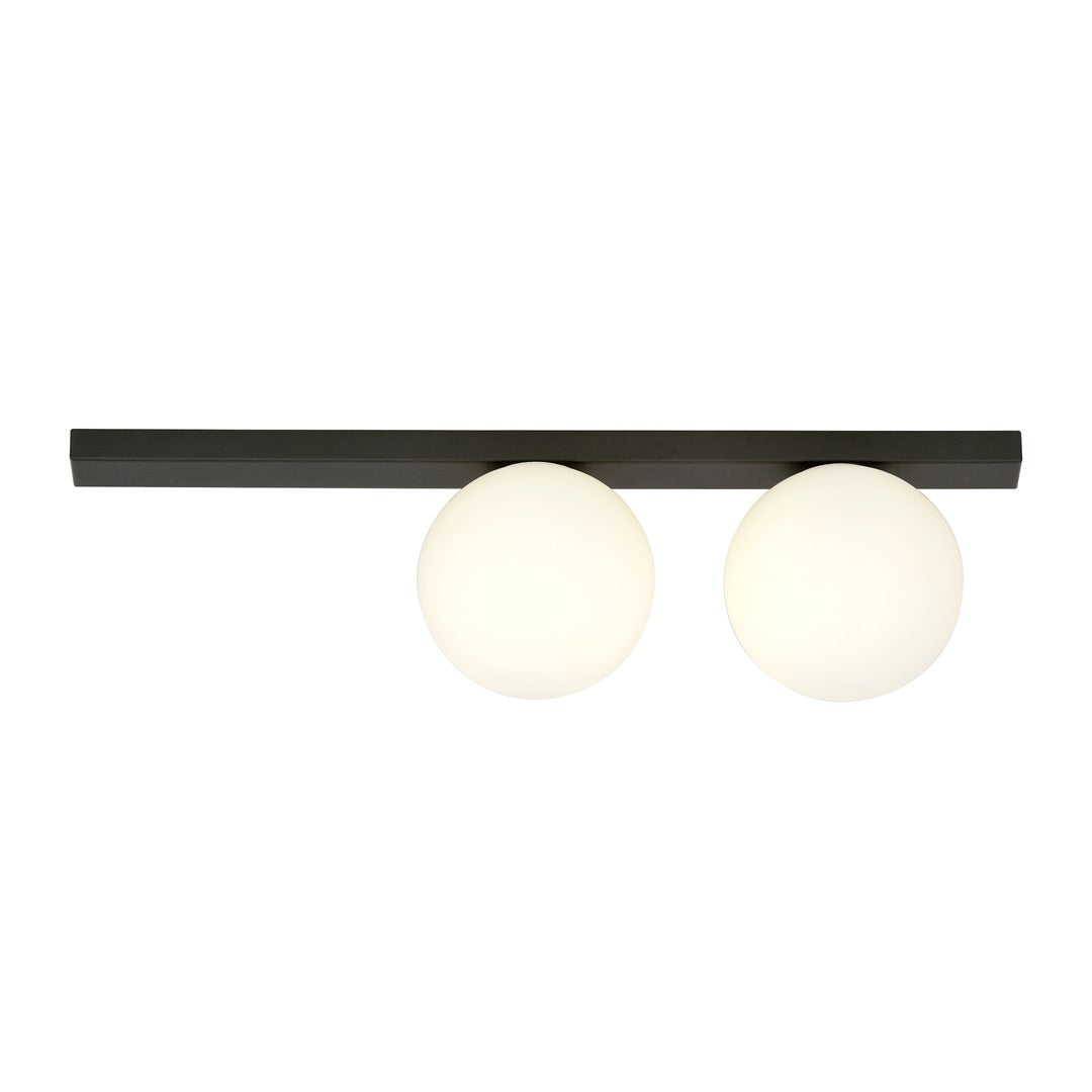 FIT 2 BLACK OPAL – Minimalistische plafondlamp met industriële flair