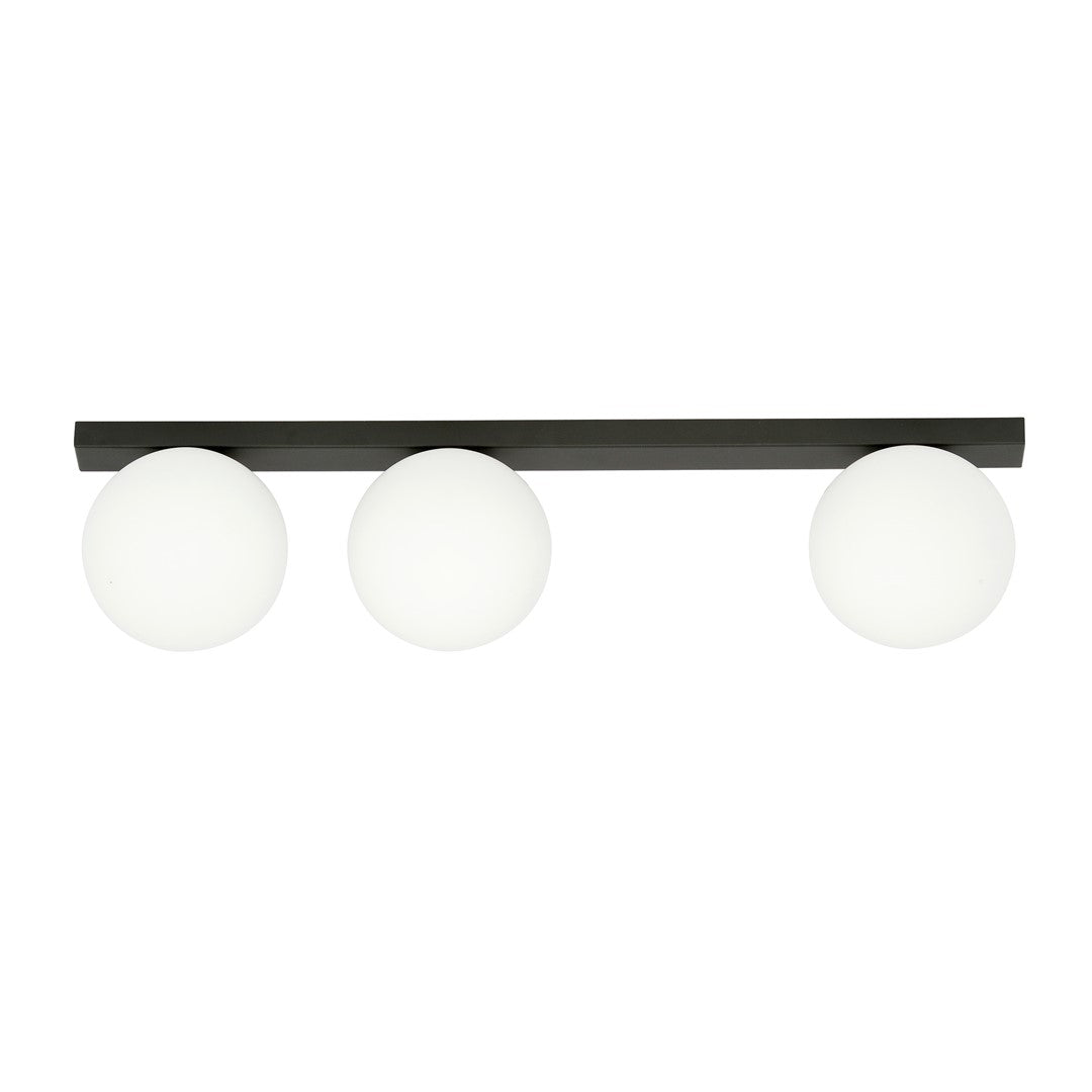 FIT 3 BLACK OPAL – Minimalistische plafondlamp met industriële uitstraling