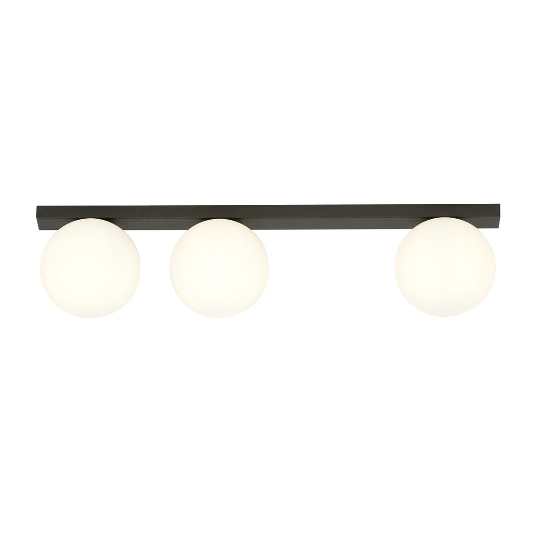 FIT 3 BLACK OPAL – Minimalistische plafondlamp met industriële uitstraling