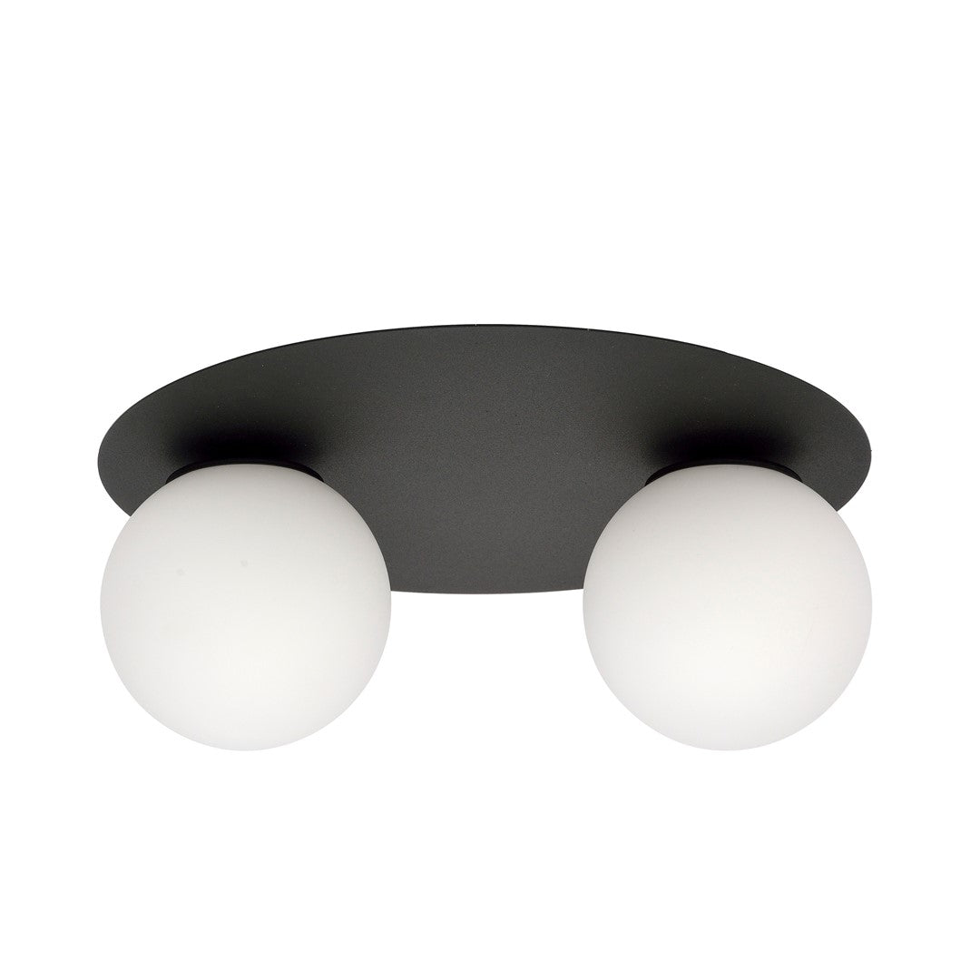 SOLAR 2 BLACK OPAL – Minimalistische plafondlamp met industriële uitstraling