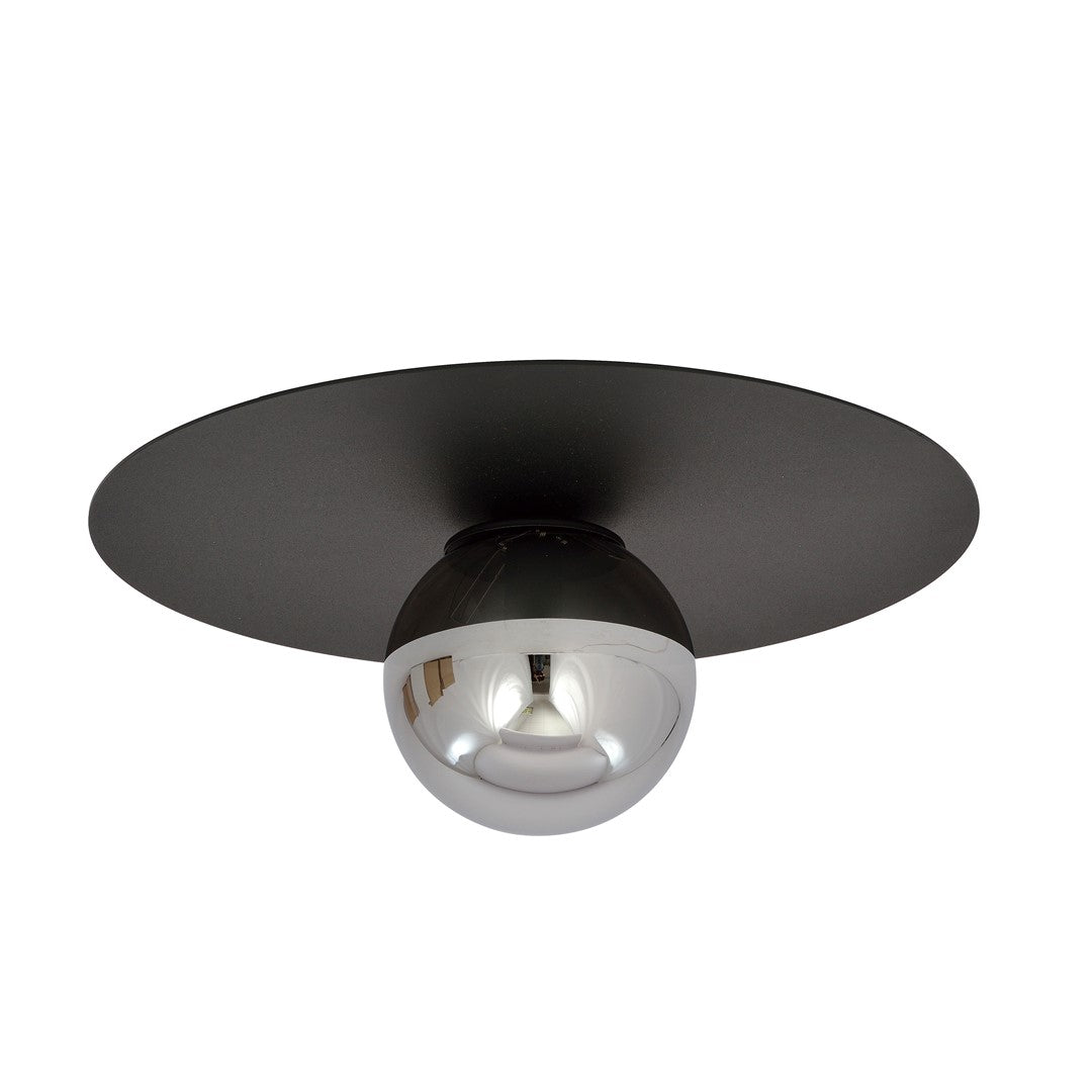 SOLAR 1 BLACK GRAFIT – Stoere plafondlamp met minimalistisch design