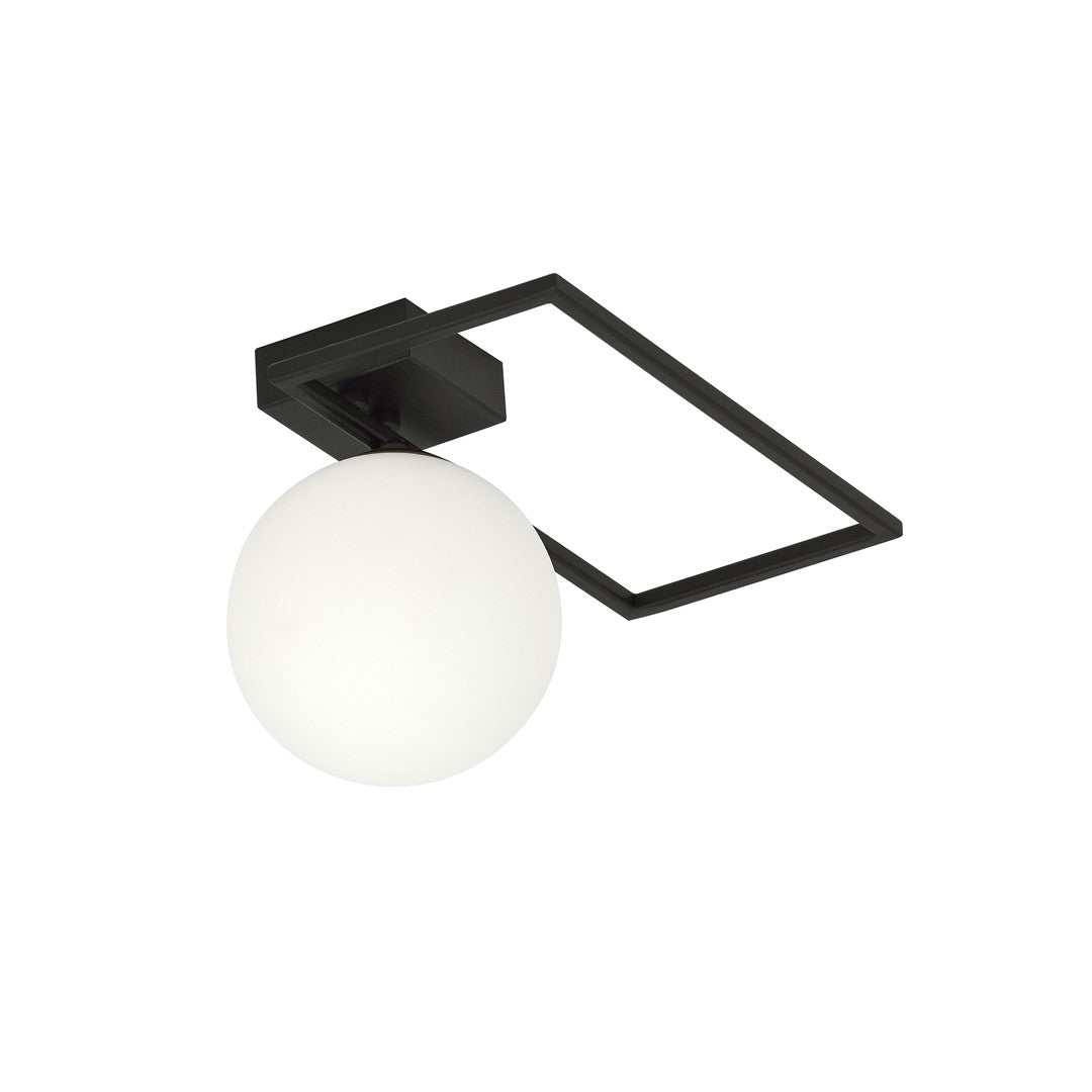 IMAGO 1D BLACK/OPAL – Minimalistische inbouwlamp met industriële flair