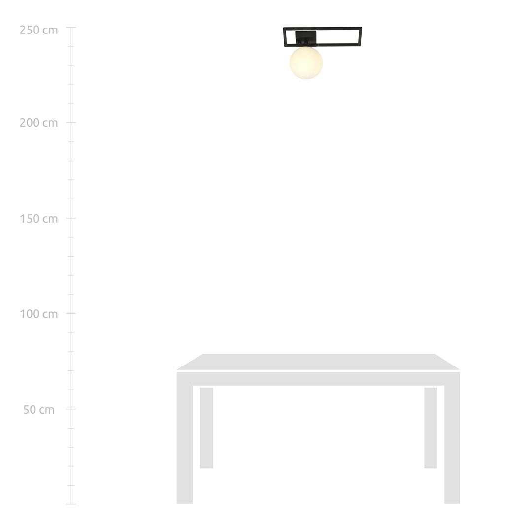 IMAGO 1D BLACK/OPAL – Minimalistische inbouwlamp met industriële flair