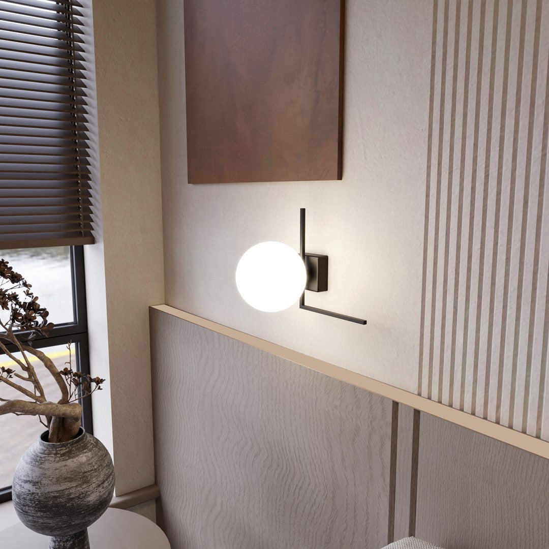 IMAGO 1G BLACK/OPAL – Industriële plafondlamp met karaktervolle uitstraling
