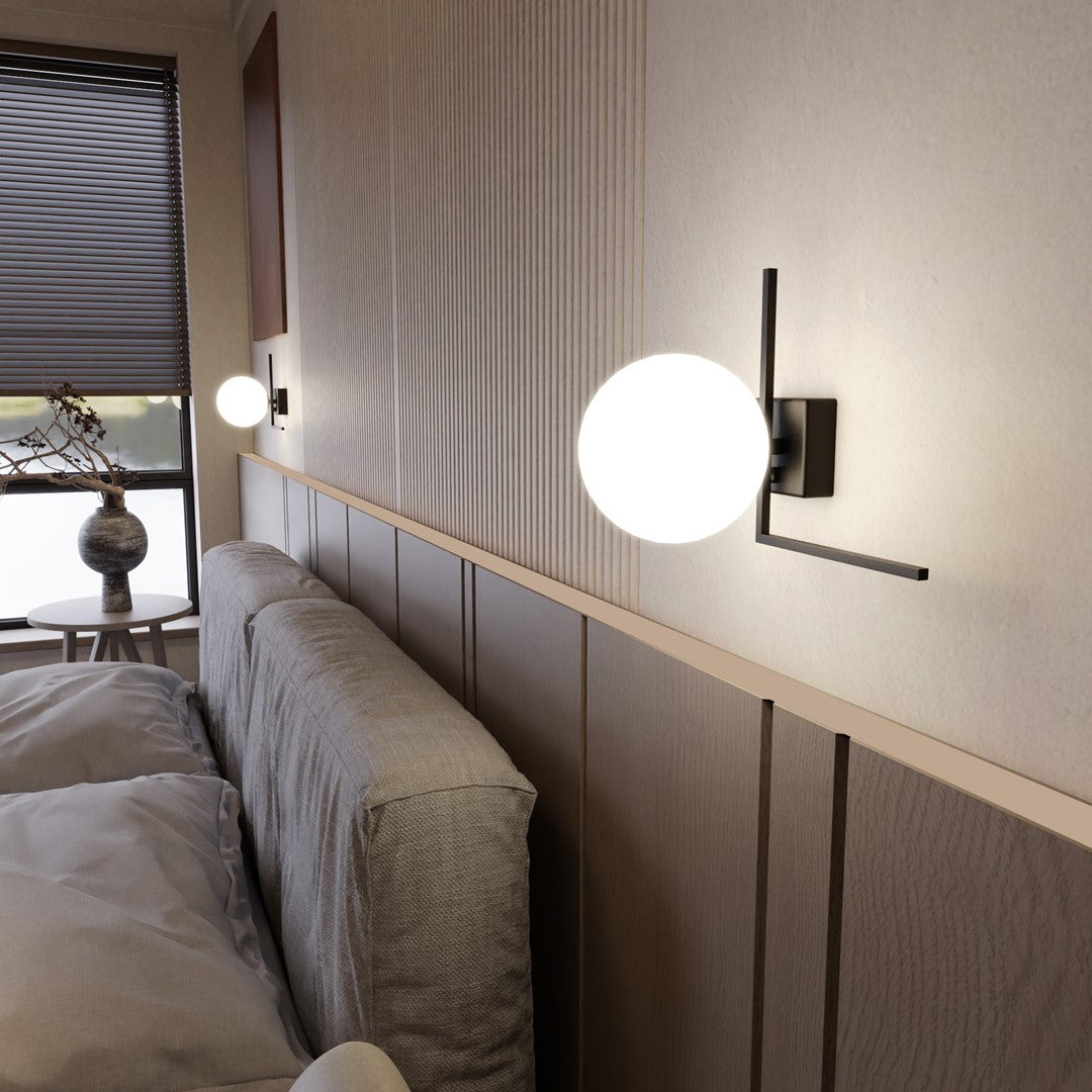 IMAGO 1G BLACK/OPAL – Industriële plafondlamp met karaktervolle uitstraling