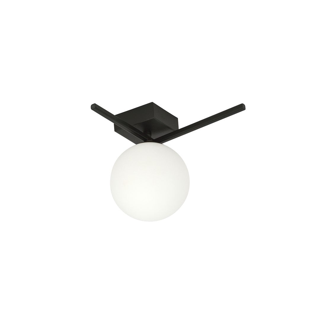 IMAGO 1G BLACK/OPAL – Industriële plafondlamp met karaktervolle uitstraling