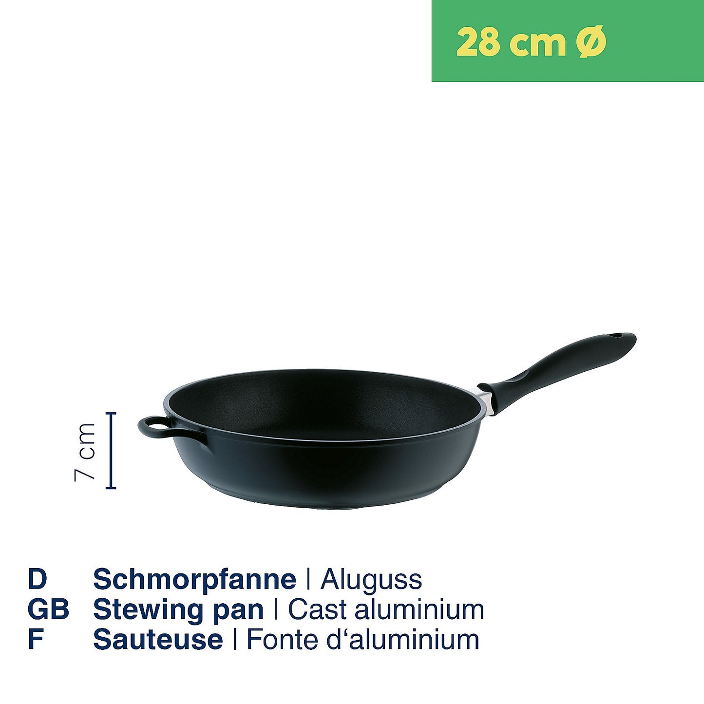 KELA Kerros Braadpan Ø28 cm – Hoogwaardige pan voor zacht smoren en dagelijks gebruik