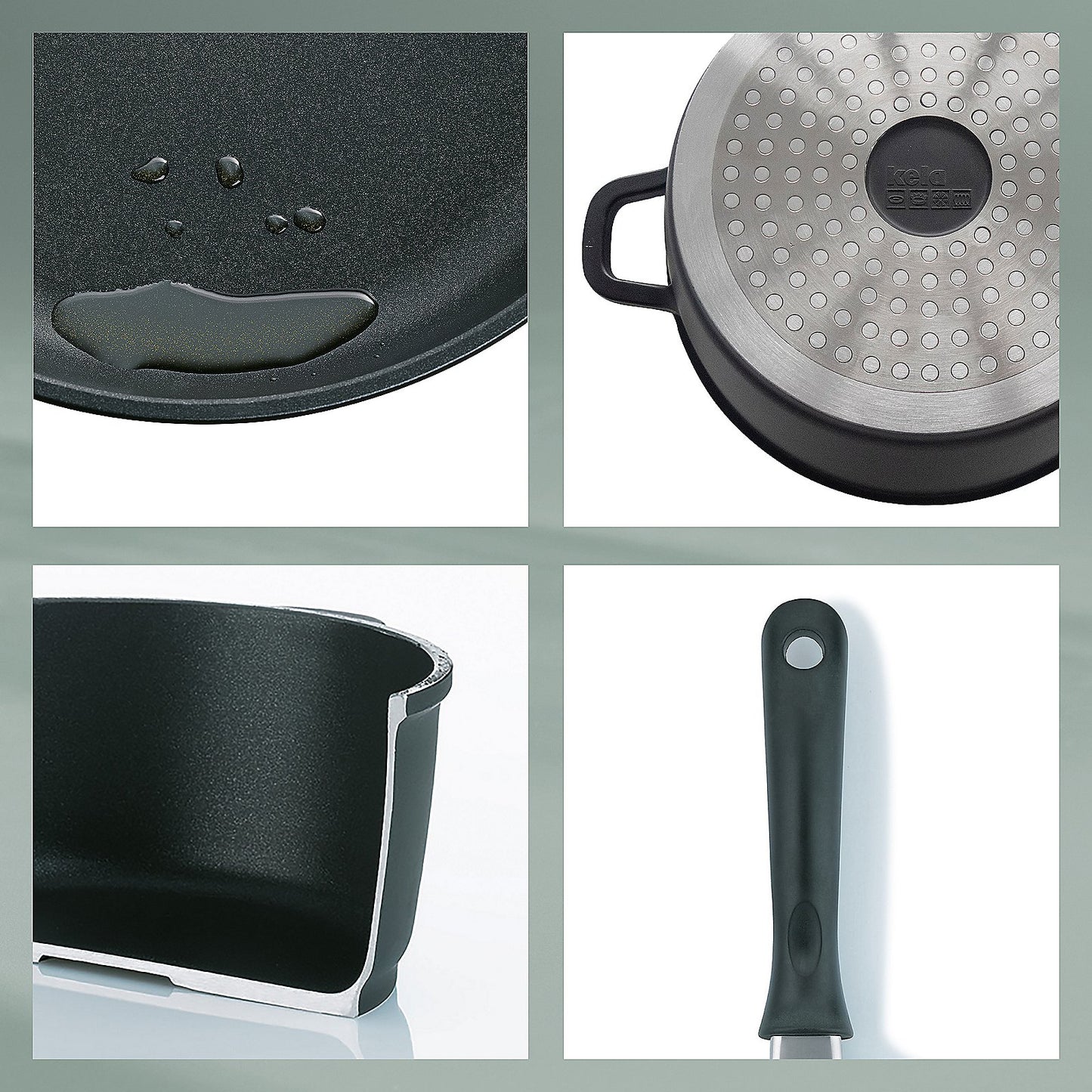 KELA Kerros Braadpan Ø28 cm – Hoogwaardige pan voor zacht smoren en dagelijks gebruik