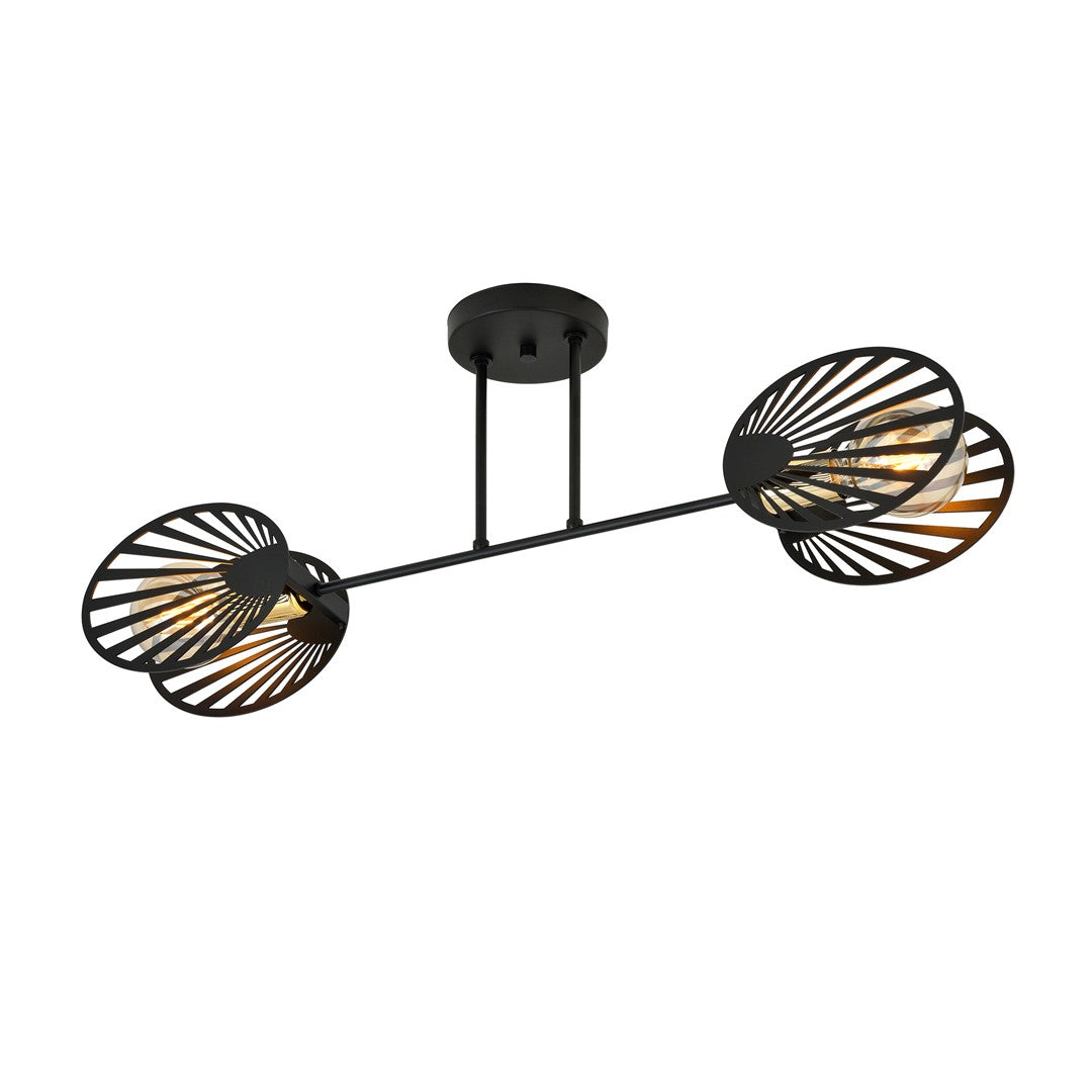 TALIA 2 – Luxueuze plafondlamp met gouden accenten voor een verfijnd interieurstatement