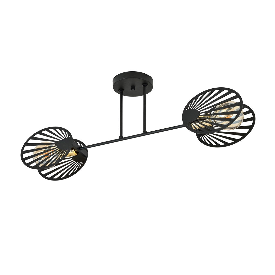 TALIA 2 – Luxueuze plafondlamp met gouden accenten voor een verfijnd interieurstatement