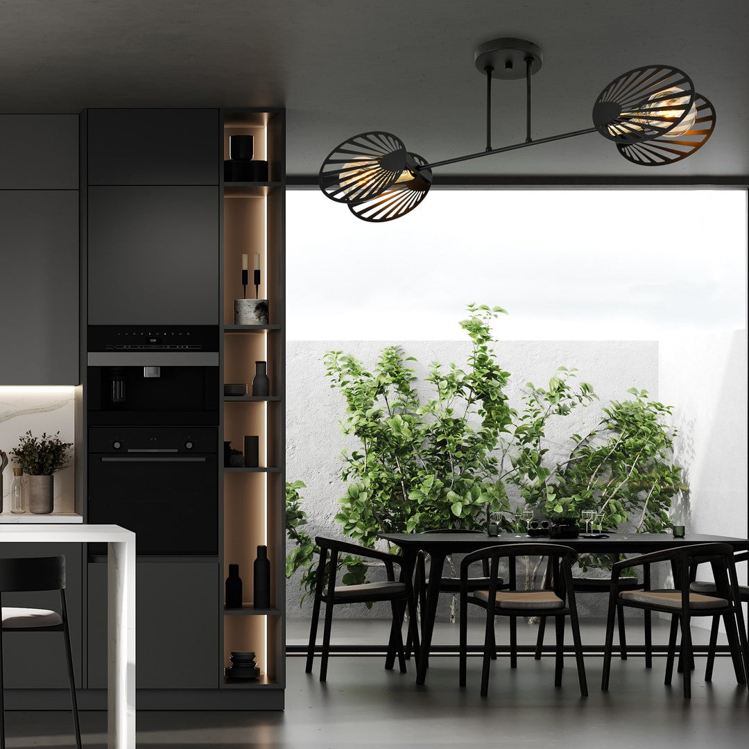TALIA 2 – Luxueuze plafondlamp met gouden accenten voor een verfijnd interieurstatement