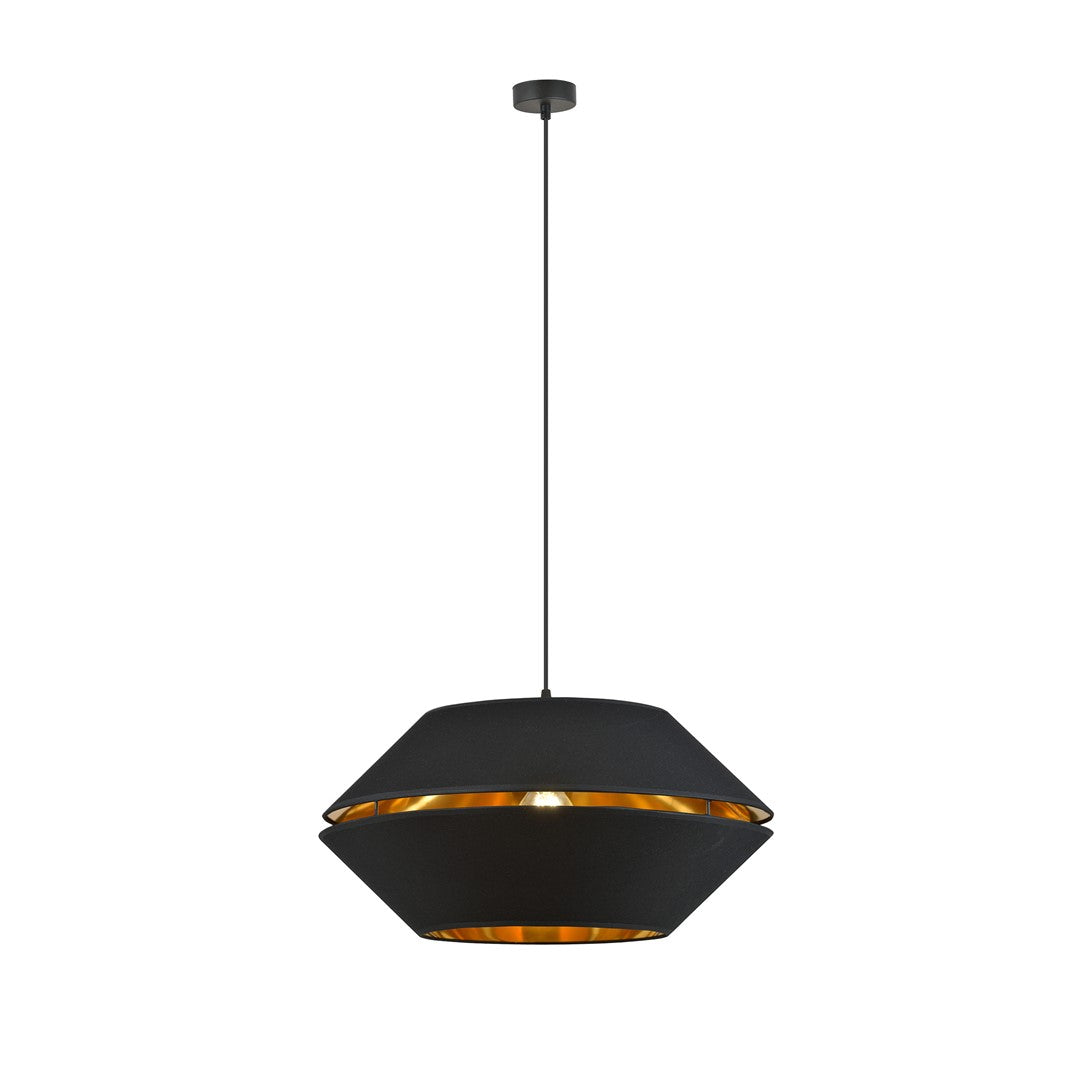 PIANO 1 Black Gold – Luxe zwarte lamp met warme gouden gloed