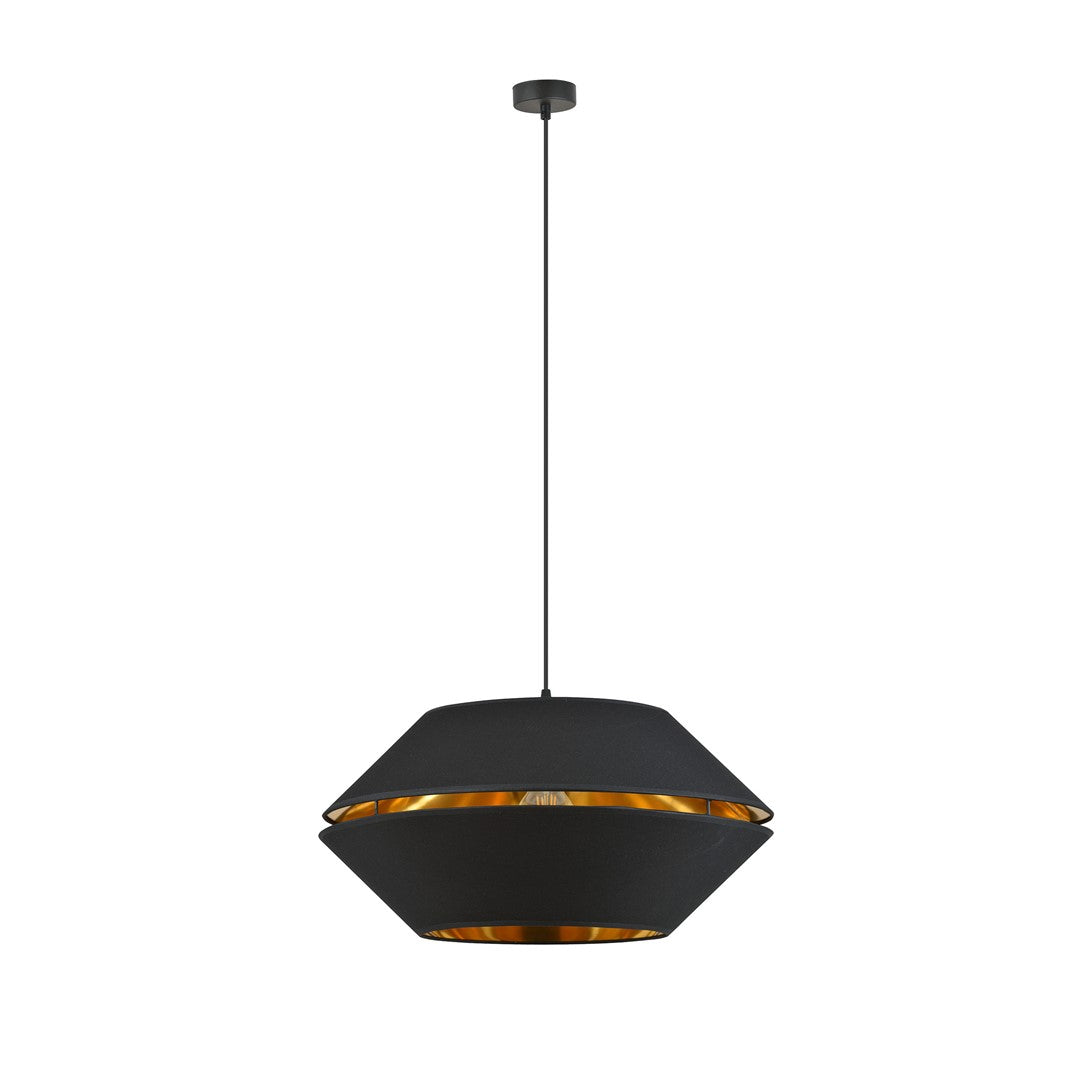 PIANO 1 Black Gold – Luxe zwarte lamp met warme gouden gloed