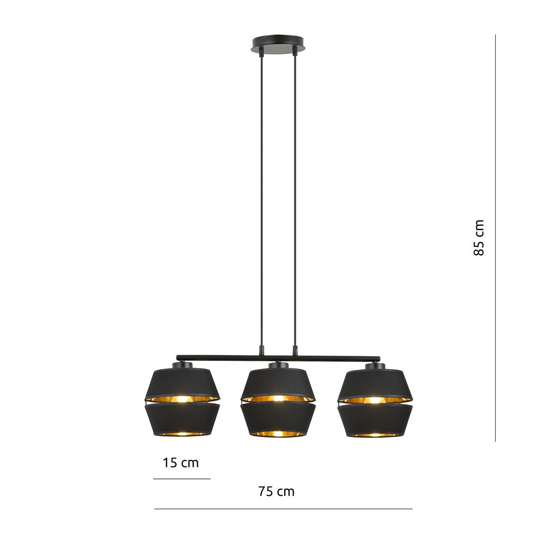 PIANO 3 Black Gold – Tijdloze elegantie met een warme, luxe uitstraling