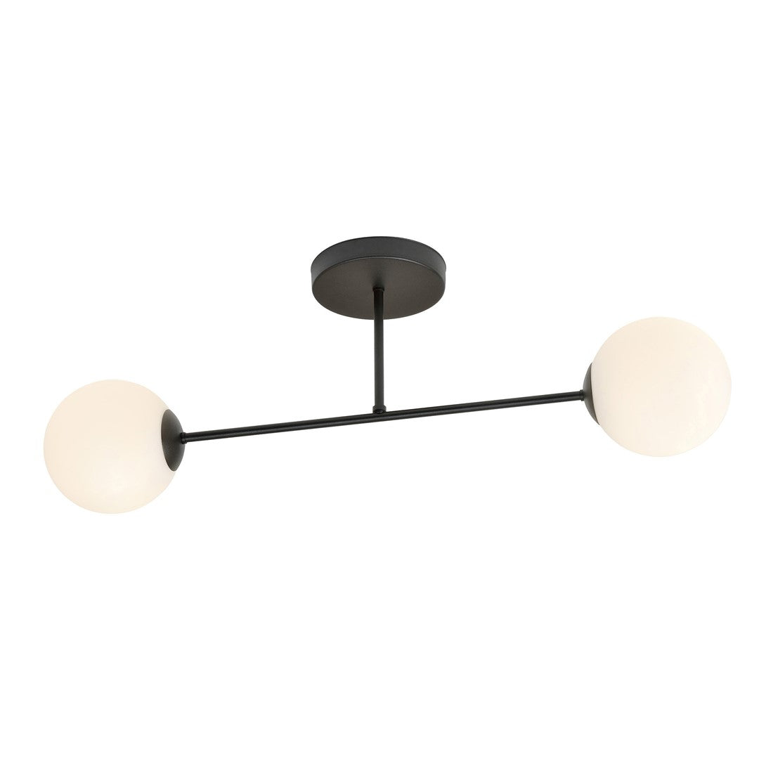 ROMA 2 – Minimalistische plafondlamp met opaalglas voor moderne interieurs