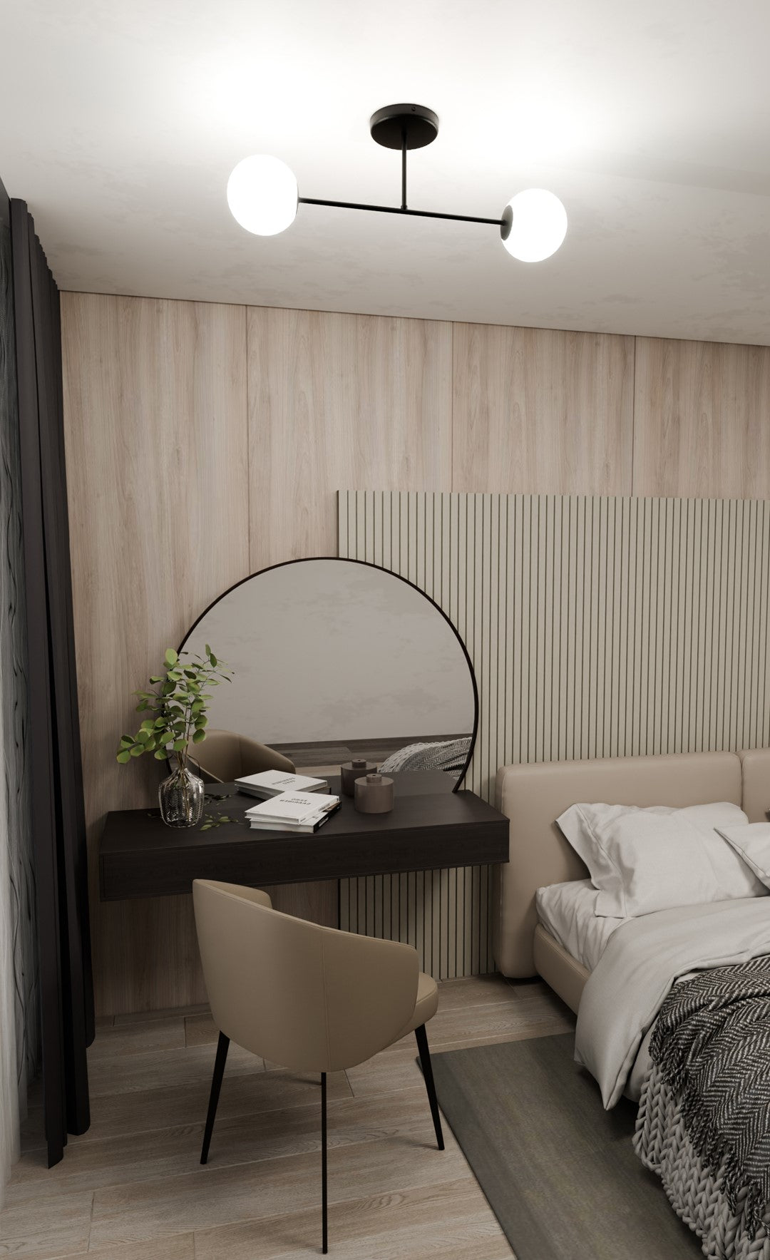 ROMA 2 – Minimalistische plafondlamp met opaalglas voor moderne interieurs
