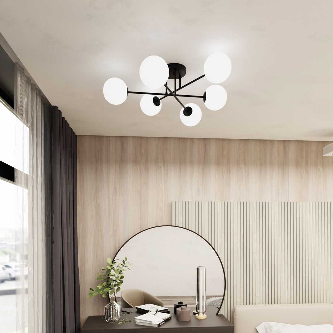 ROMA 6 – Strakke plafondlamp met modern karakter voor elk interieur
