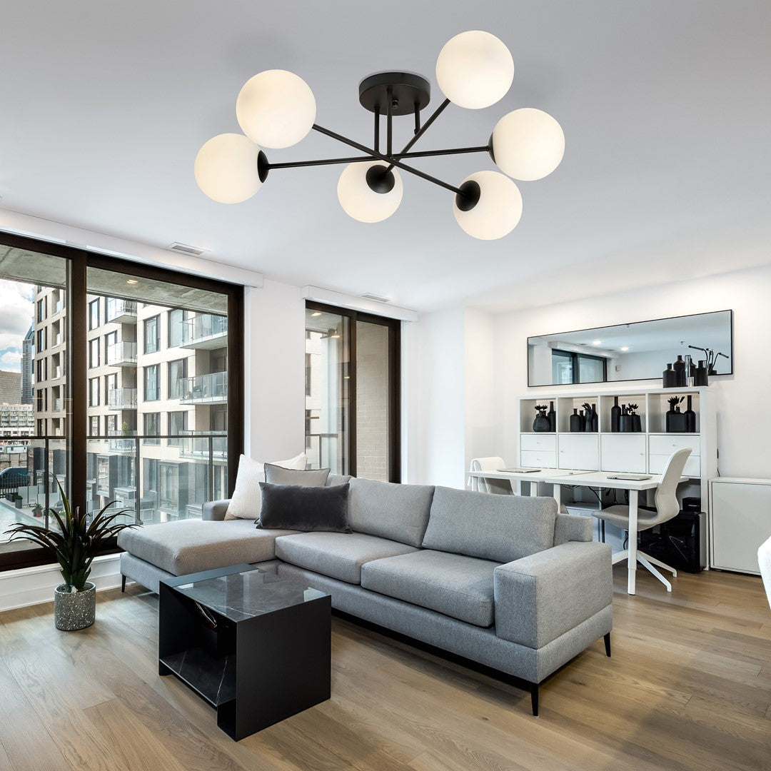 ROMA 6 – Strakke plafondlamp met modern karakter voor elk interieur