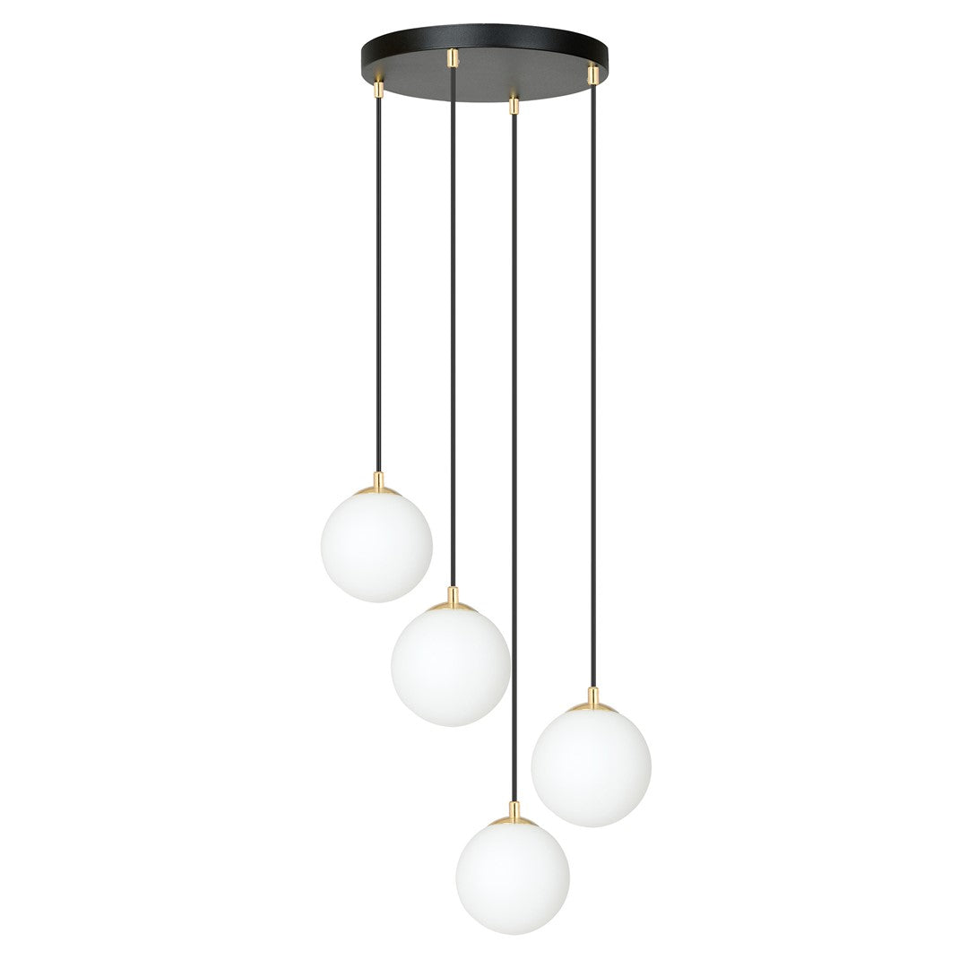 ROYAL 4 Black – Minimalistisch plafonddesign met een vleugje goud