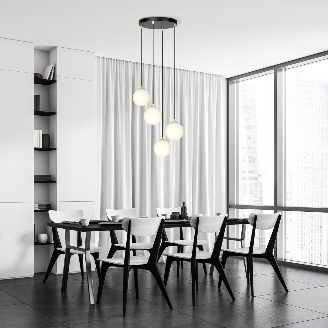 ROYAL 4 Black – Minimalistisch plafonddesign met een vleugje goud