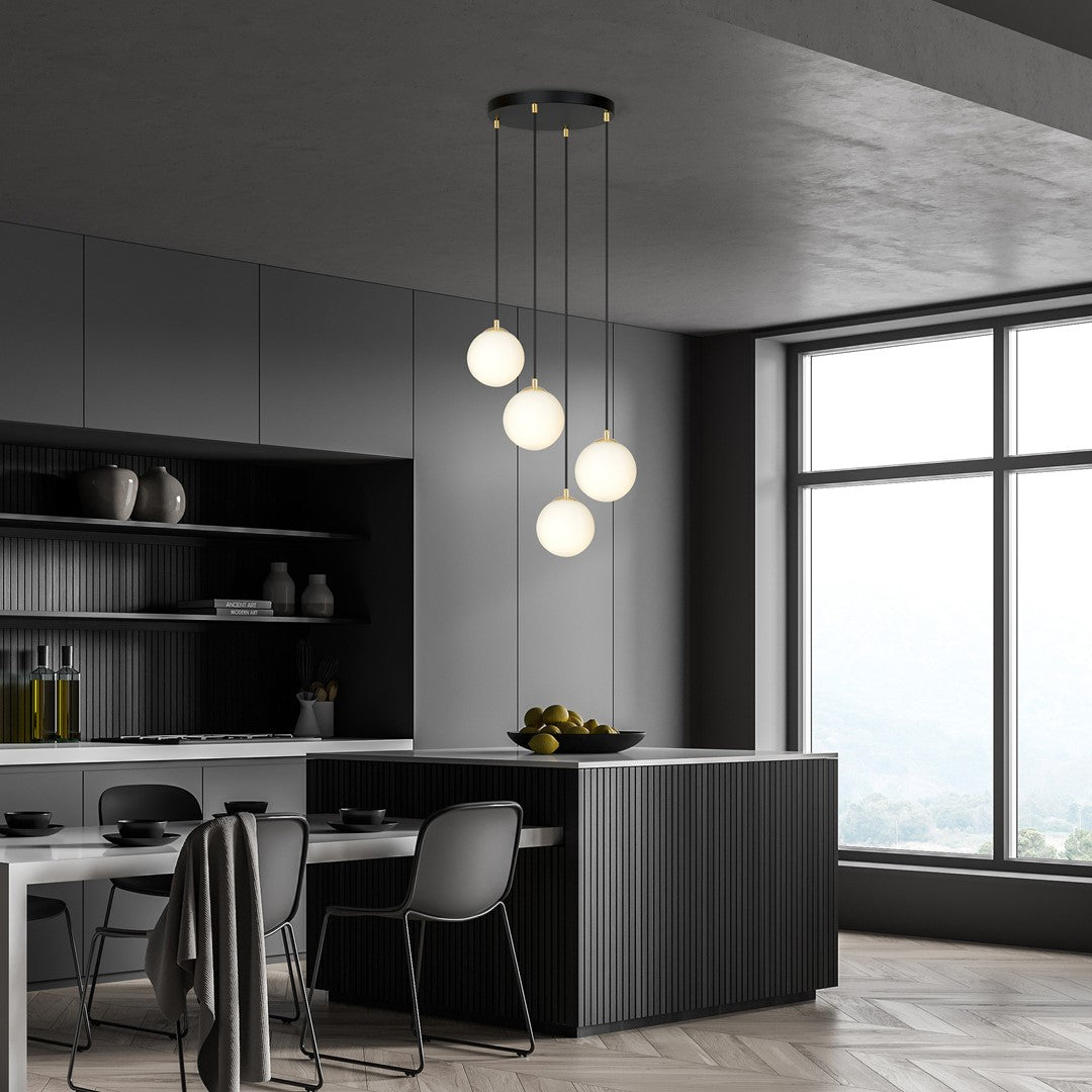 ROYAL 4 Black – Minimalistisch plafonddesign met een vleugje goud