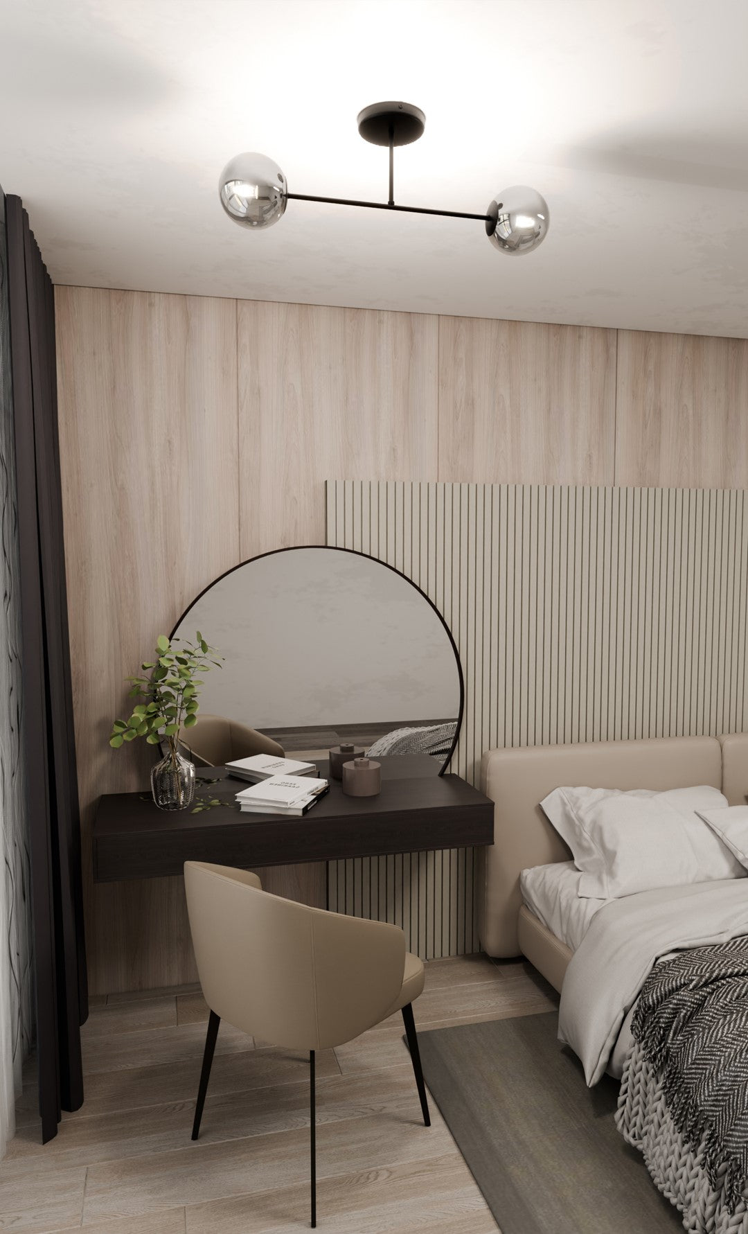 ROMA 2 – Minimalistische plafondlamp met stijlvol grafietdesign voor moderne interieurs