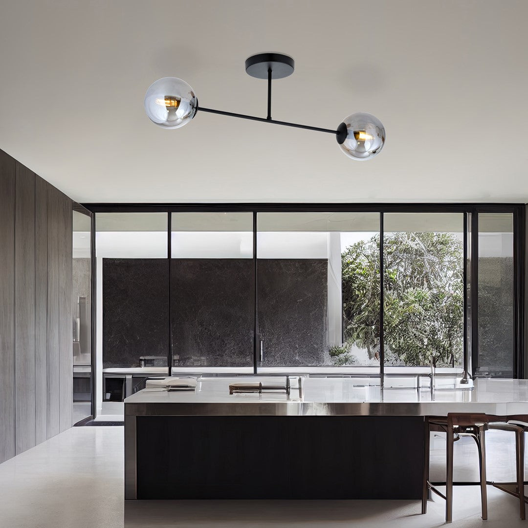 ROMA 2 – Minimalistische plafondlamp met stijlvol grafietdesign voor moderne interieurs