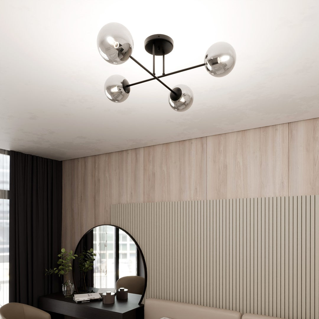 ROMA 4 – Minimalistische plafondlamp voor moderne elegantie en optimale verlichting