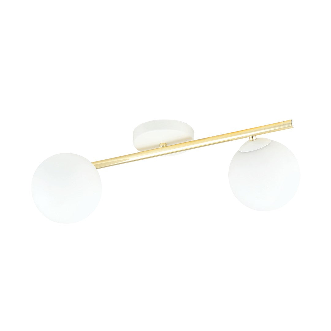 SPLENDI 2 – Elegante plafondlamp met gouden accenten voor een stijlvolle ambiance