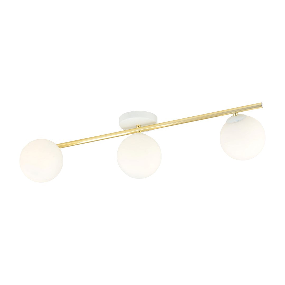 SPLENDI 3 – Glamoureuze plafond inbouwlamp met elegante gouden accenten